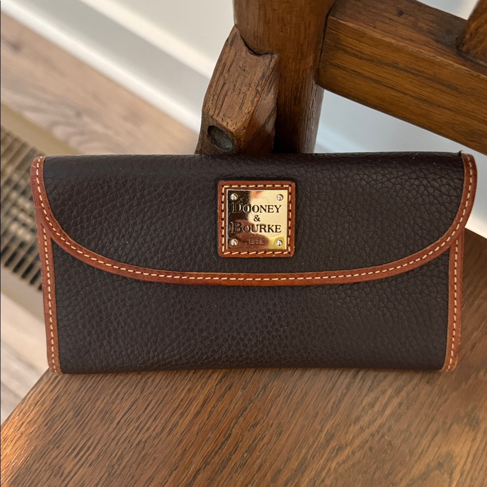 Dooney & Bourke Brown Leather Wallet